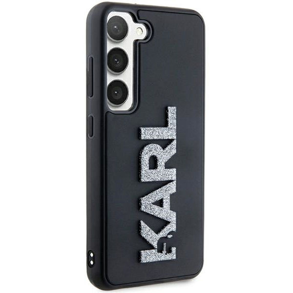 Karl Lagerfeld - 3D Design (KLHCS23M3DMBKCK) - Samsung Galaxy S23 Plus - Rubber Glitter Logo