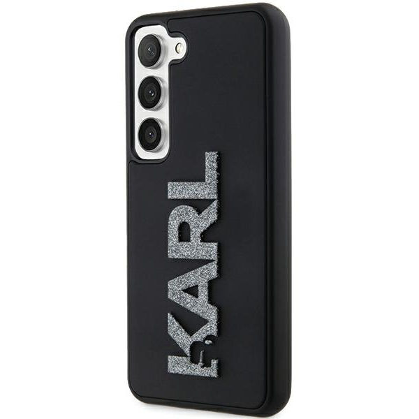 Karl Lagerfeld - 3D Design (KLHCS23M3DMBKCK) - Samsung Galaxy S23 Plus - Rubber Glitter Logo