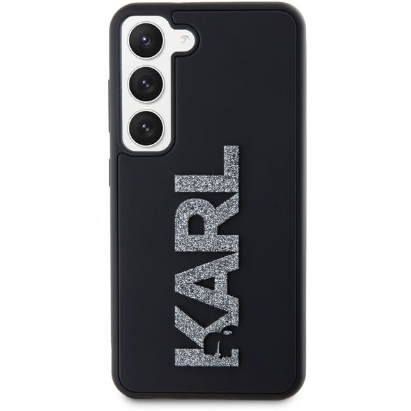 Karl Lagerfeld - 3D Design (KLHCS23S3DMBKCK) - Samsung Galaxy S23 - Rubber Glitter Logo