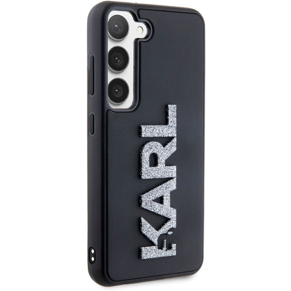 Karl Lagerfeld - 3D Design (KLHCS23S3DMBKCK) - Samsung Galaxy S23 - Rubber Glitter Logo