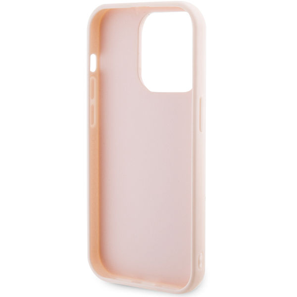 Karl Lagerfeld - 3D Design (KLHCP15L3DMBKCP) - iPhone 15 Pro - Pink Rubber Glitter Logo
