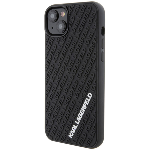 Karl Lagerfeld - 3D Design (KLHCP15M3DMKRLK) - iPhone 15 Plus - Rubber Multi Logo