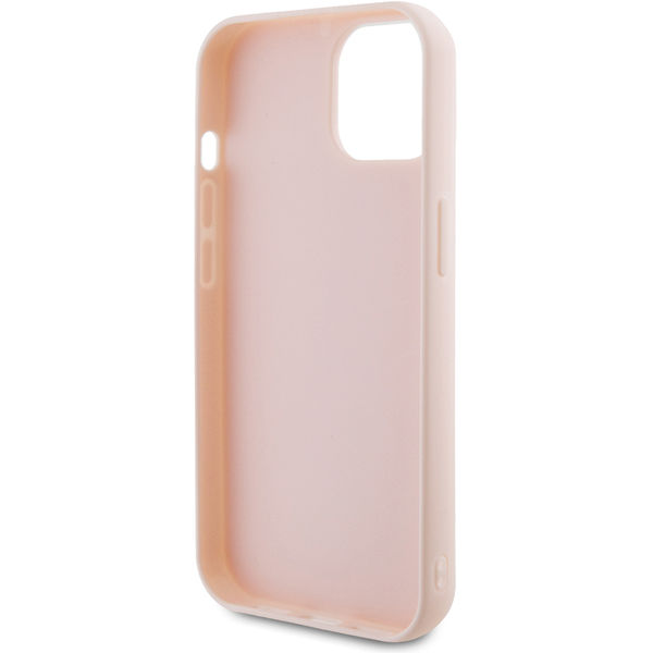 Karl Lagerfeld - 3D Design (KLHCP15S3DMBKCP) - iPhone 15 - Pink Rubber Glitter Logo