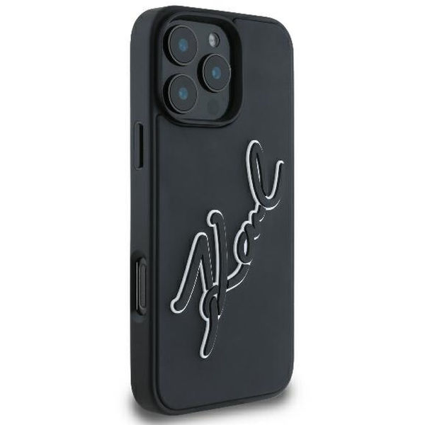 Karl Lagerfeld - 3D Design (KLHCP16L3DRKSDLK) - iPhone 16 Pro - Rubber Signature
