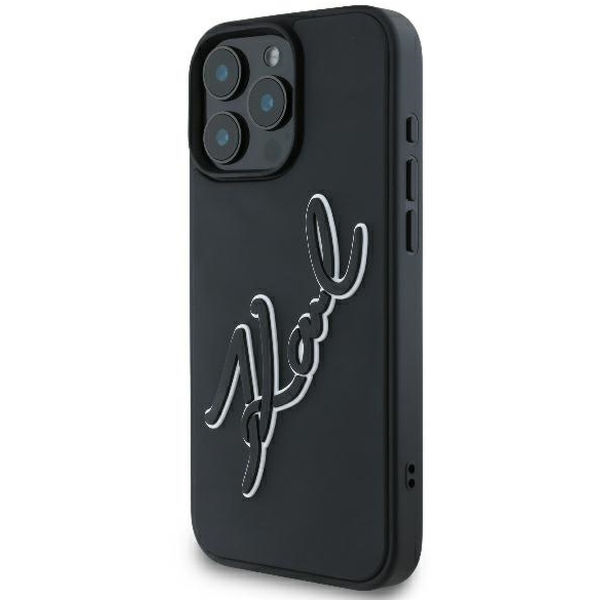 Karl Lagerfeld - 3D Design (KLHCP16L3DRKSDLK) - iPhone 16 Pro - Rubber Signature