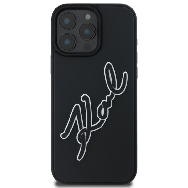 Karl Lagerfeld - 3D Design (KLHCP16X3DRKSDLK) - iPhone 16 Pro Max - Rubber Signature
