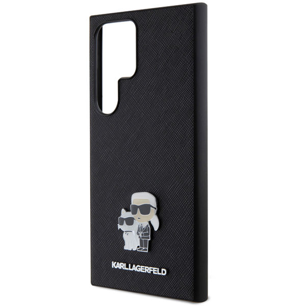 Karl Lagerfeld - Saffiano (KLHCS24LPSAKCMPK) - Samsung Galaxy S24 Ultra - Karl&Choupette Metal Pin