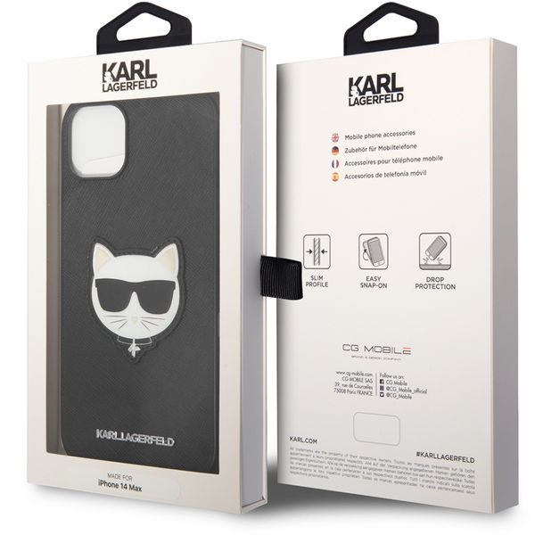 Karl Lagerfeld - Saffiano (KLHCP14MSAPCHK) - iPhone 14 Plus - Choupette Head