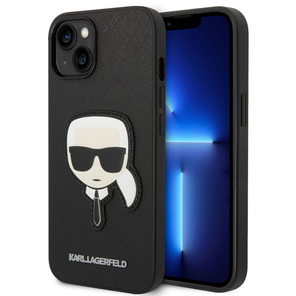 Karl Lagerfeld - Saffiano (KLHCP14MSAPKHK) - iPhone 14 Plus - Karl`s Head