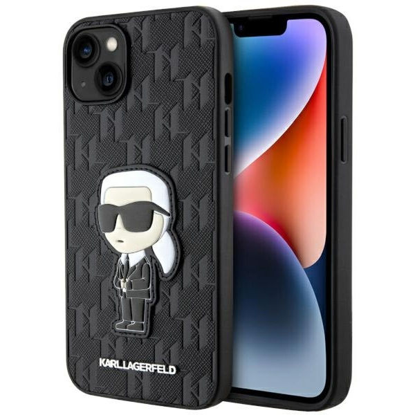 Karl Lagerfeld - Saffiano (KLHCP14MSAKHPKK) - iPhone 14 Plus - Monogram Ikonik