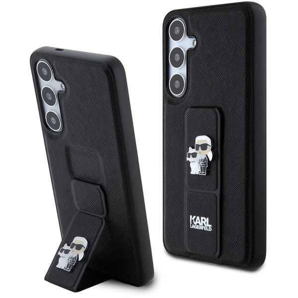 Karl Lagerfeld - Saffiano Gripstand (KLHCS24MGSAKCPK) - Samsung Galaxy S24 Plus - Karl&Choupette