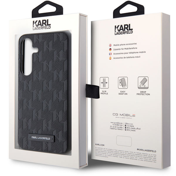 Karl Lagerfeld - Saffiano (KLHCS24SSAKLHPK) - Samsung Galaxy S24 - Mono Metal Logo