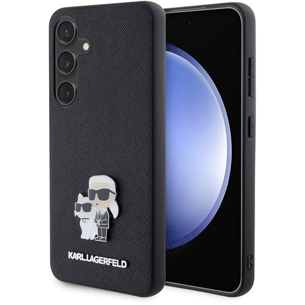 Karl Lagerfeld - Saffiano (KLHCS24SPSAKCMPK) - Samsung Galaxy S24 - Karl&Choupette Metal Pin
