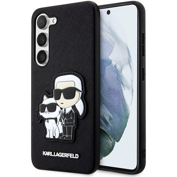 Karl Lagerfeld - Saffiano (KLHCS23MSANKCPK) - Samsung Galaxy S23 Plus - Karl&Choupette Metal Pin