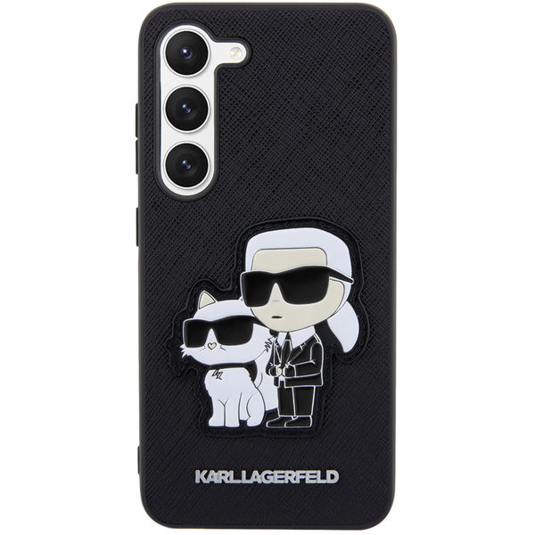 Karl Lagerfeld - Saffiano (KLHCS23MSANKCPK) - Samsung Galaxy S23 Plus - Karl&Choupette Metal Pin