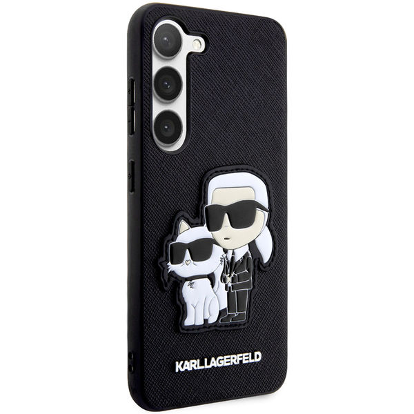 Karl Lagerfeld - Saffiano (KLHCS23MSANKCPK) - Samsung Galaxy S23 Plus - Karl&Choupette Metal Pin