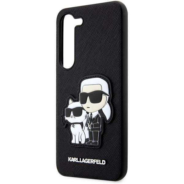 Karl Lagerfeld - Saffiano (KLHCS23MSANKCPK) - Samsung Galaxy S23 Plus - Karl&Choupette Metal Pin