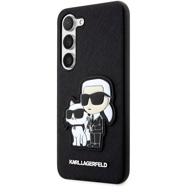 Karl Lagerfeld - Saffiano (KLHCS23MSANKCPK) - Samsung Galaxy S23 Plus - Karl&Choupette Metal Pin