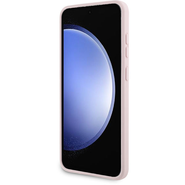 Karl Lagerfeld - Silicone (KLHCS24MSMHCNPP) - Samsung Galaxy S24 Plus - Pink Choupette Metal Pin