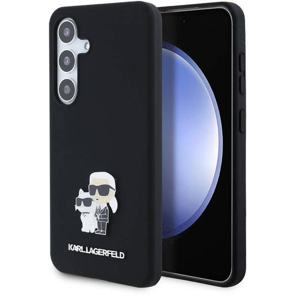 Karl Lagerfeld - Silicone (KLHCS24SSMHKCNPK) - Samsung Galaxy S24 - Karl&Choupette Metal Pin