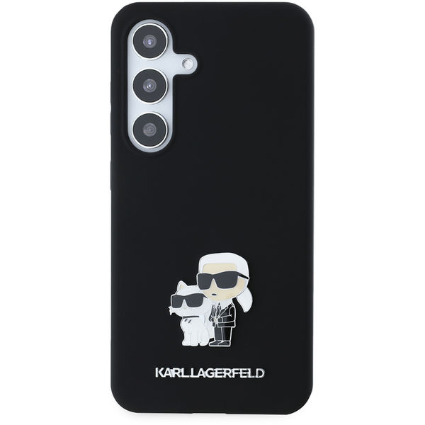 Karl Lagerfeld - Silicone (KLHCS24SSMHKCNPK) - Samsung Galaxy S24 - Karl&Choupette Metal Pin