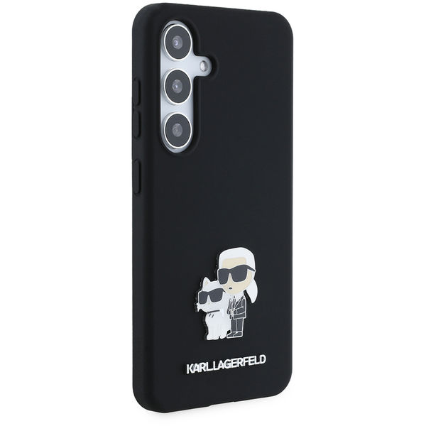 Karl Lagerfeld - Silicone (KLHCS24SSMHKCNPK) - Samsung Galaxy S24 - Karl&Choupette Metal Pin