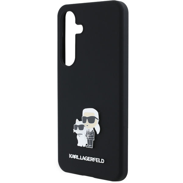 Karl Lagerfeld - Silicone (KLHCS24SSMHKCNPK) - Samsung Galaxy S24 - Karl&Choupette Metal Pin