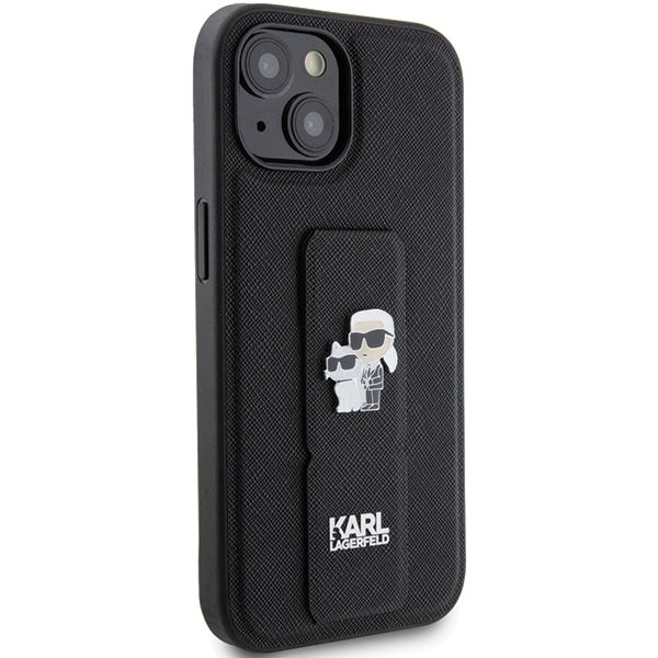 Karl Lagerfeld - Saffiano Gripstand (KLHCP15SGSAKCPK) - iPhone 15 - Karl&Choupette