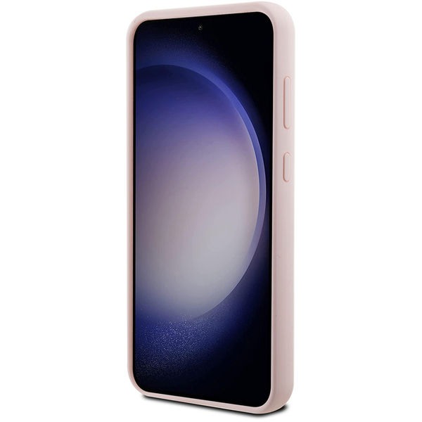 Karl Lagerfeld - Silicone (KLHCS23FESMHCNPP) - Samsung Galaxy S23 FE - Pink Choupette Metal Pin