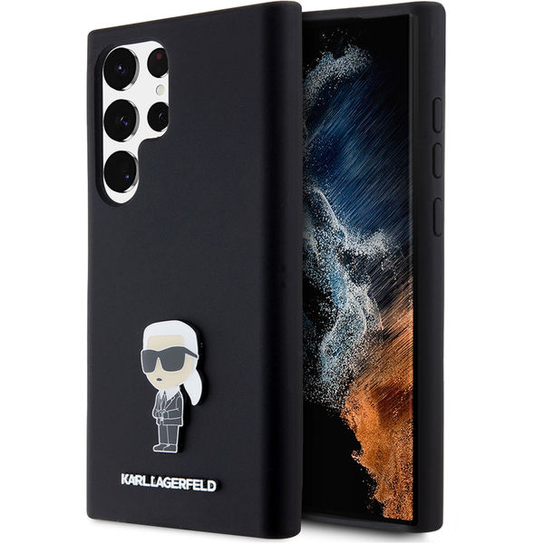 Karl Lagerfeld - Silicone (KLHCS23LSMHKNPK) - Samsung Galaxy S23 Ultra - Ikonik Metal Pin