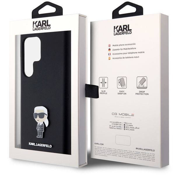 Karl Lagerfeld - Silicone (KLHCS23LSMHKNPK) - Samsung Galaxy S23 Ultra - Ikonik Metal Pin