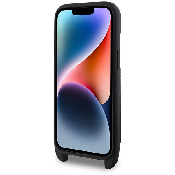 Karl Lagerfeld - Saffiano Crossbody (KLHCP14SCSAKHPKK) - iPhone 14 - Monogram Ikonik