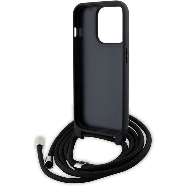 Karl Lagerfeld - Saffiano Crossbody (KLHCP15LSASKNPSK) - iPhone 15 Pro - Monogram Metal Pin Karl