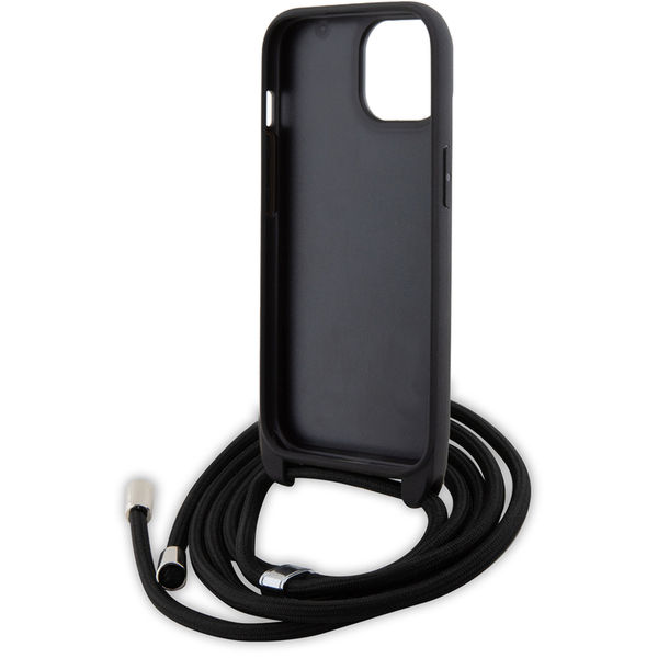 Karl Lagerfeld - Saffiano Crossbody (KLHCP15MSAKCPSK) - iPhone 15 Plus - Metal Pin Karl&Choupette