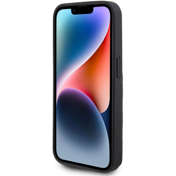 Karl Lagerfeld - Saffiano Cardslots and Stand (KLHCP15LSAKCNSCK) - iPhone 15 Pro - Monogram Choupette