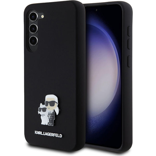 Karl Lagerfeld - Silicone (KLHCS23MSMHKCNPK) - Samsung Galaxy S23 Plus - Karl&Choupette Metal Pin
