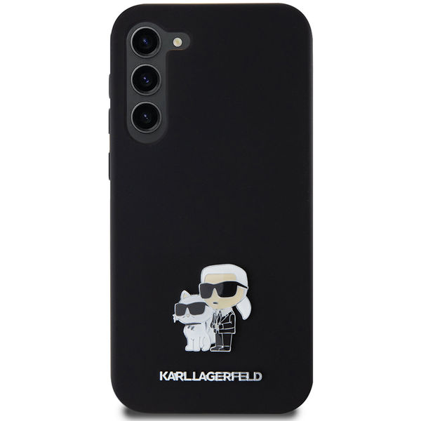 Karl Lagerfeld - Silicone (KLHCS23MSMHKCNPK) - Samsung Galaxy S23 Plus - Karl&Choupette Metal Pin