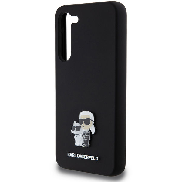 Karl Lagerfeld - Silicone (KLHCS23MSMHKCNPK) - Samsung Galaxy S23 Plus - Karl&Choupette Metal Pin