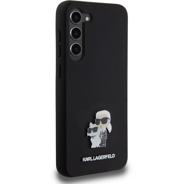 Karl Lagerfeld - Silicone (KLHCS23MSMHKCNPK) - Samsung Galaxy S23 Plus - Karl&Choupette Metal Pin