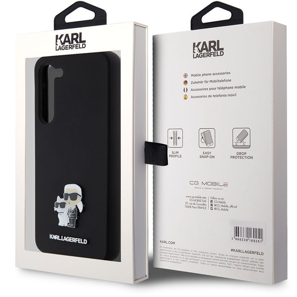 Karl Lagerfeld - Silicone (KLHCS23MSMHKCNPK) - Samsung Galaxy S23 Plus - Karl&Choupette Metal Pin