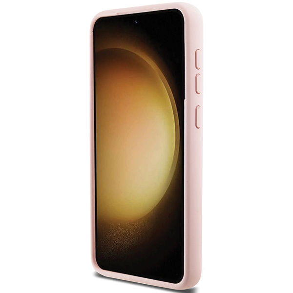 Karl Lagerfeld - Silicone (KLHCS23MSMHCNPP) - Samsung Galaxy S23 Plus - Pink Choupette Metal Pin