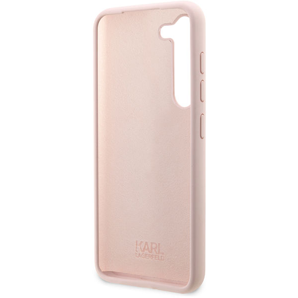 Karl Lagerfeld - Silicone (KLHCS23MSNIKBCP) - Samsung Galaxy S23 Plus - Pink Ikonik