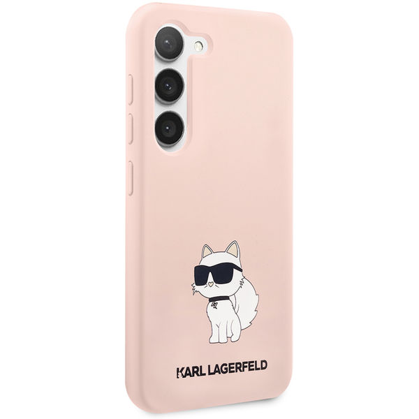 Karl Lagerfeld - Silicone (KLHCS23MSNCHBCP) - Samsung Galaxy S23 Plus - Pink Choupette