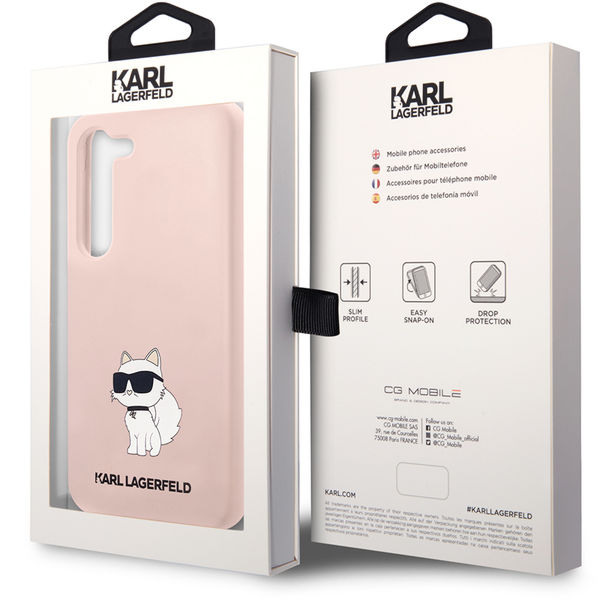 Karl Lagerfeld - Silicone (KLHCS23MSNCHBCP) - Samsung Galaxy S23 Plus - Pink Choupette
