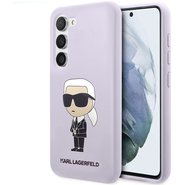 Karl Lagerfeld - Silicone (KLHCS23MSNIKBCU) - Samsung Galaxy S23 Plus - Purple Ikonik