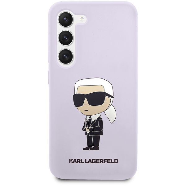 Karl Lagerfeld - Silicone (KLHCS23MSNIKBCU) - Samsung Galaxy S23 Plus - Purple Ikonik