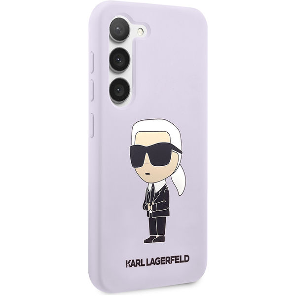 Karl Lagerfeld - Silicone (KLHCS23MSNIKBCU) - Samsung Galaxy S23 Plus - Purple Ikonik
