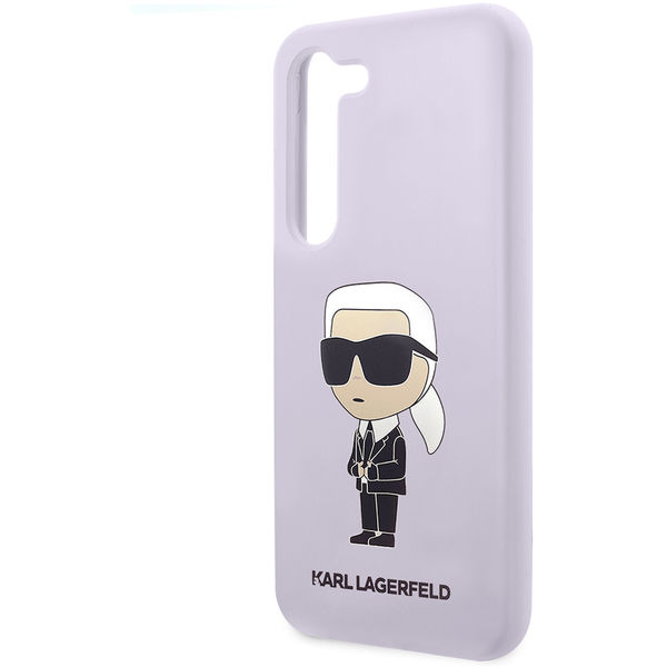 Karl Lagerfeld - Silicone (KLHCS23MSNIKBCU) - Samsung Galaxy S23 Plus - Purple Ikonik