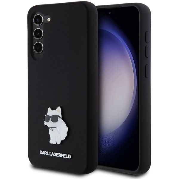 Karl Lagerfeld - Silicone (KLHCS23MSMHCNPK) - Samsung Galaxy S23 Plus - Choupette Metal Pin