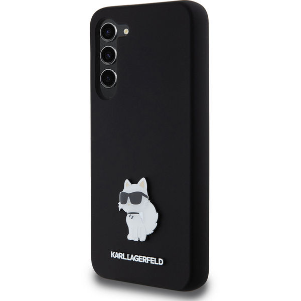 Karl Lagerfeld - Silicone (KLHCS23MSMHCNPK) - Samsung Galaxy S23 Plus - Choupette Metal Pin